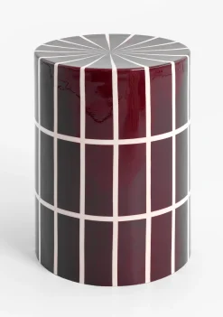 Ronde Bijzettafels-COCO maison Skye Bijzettafel Rood, Wit