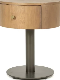 Nachtkastjes-Eleonora Skye Nachtkastje Lichtbruin