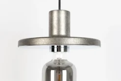 Industriële Hanglampen|Industriële Hanglampen-Zuiver Skye (set van 6) Hanglamp Silver