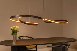 Moderne Hanglampen|Moderne Hanglampen-Lucide Slalom Hanglamp Koffie