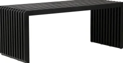 Zitbanken-HKLIVING Slatted M Bank Black