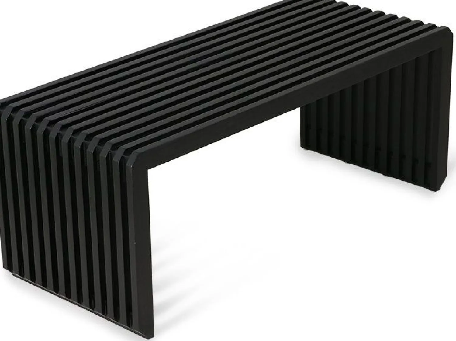 Zitbanken-HKLIVING Slatted M Bank Black