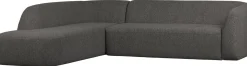 Hoekbanken-WOOOD Sloping Hoekbank Grey/Black Melange