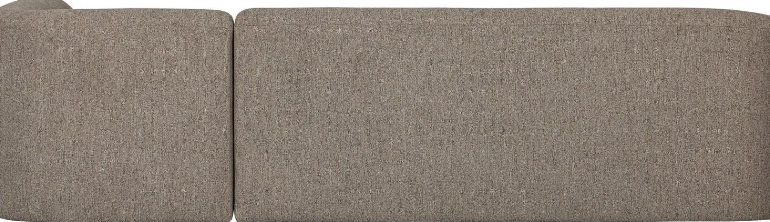 Hoekbanken-WOOOD Sloping Hoekbank Light Brown Melange