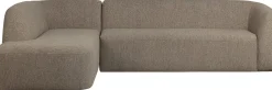 Hoekbanken-WOOOD Sloping Hoekbank Light Brown Melange