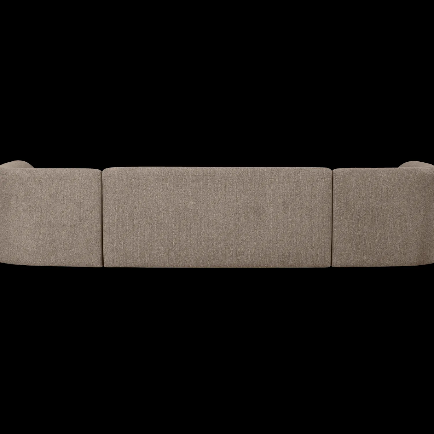 U-Banken-WOOOD Sloping U-bank Light Brown Melange