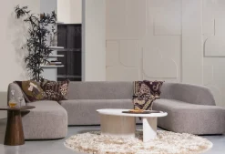 U-Banken-WOOOD Sloping U-bank Grey Melange