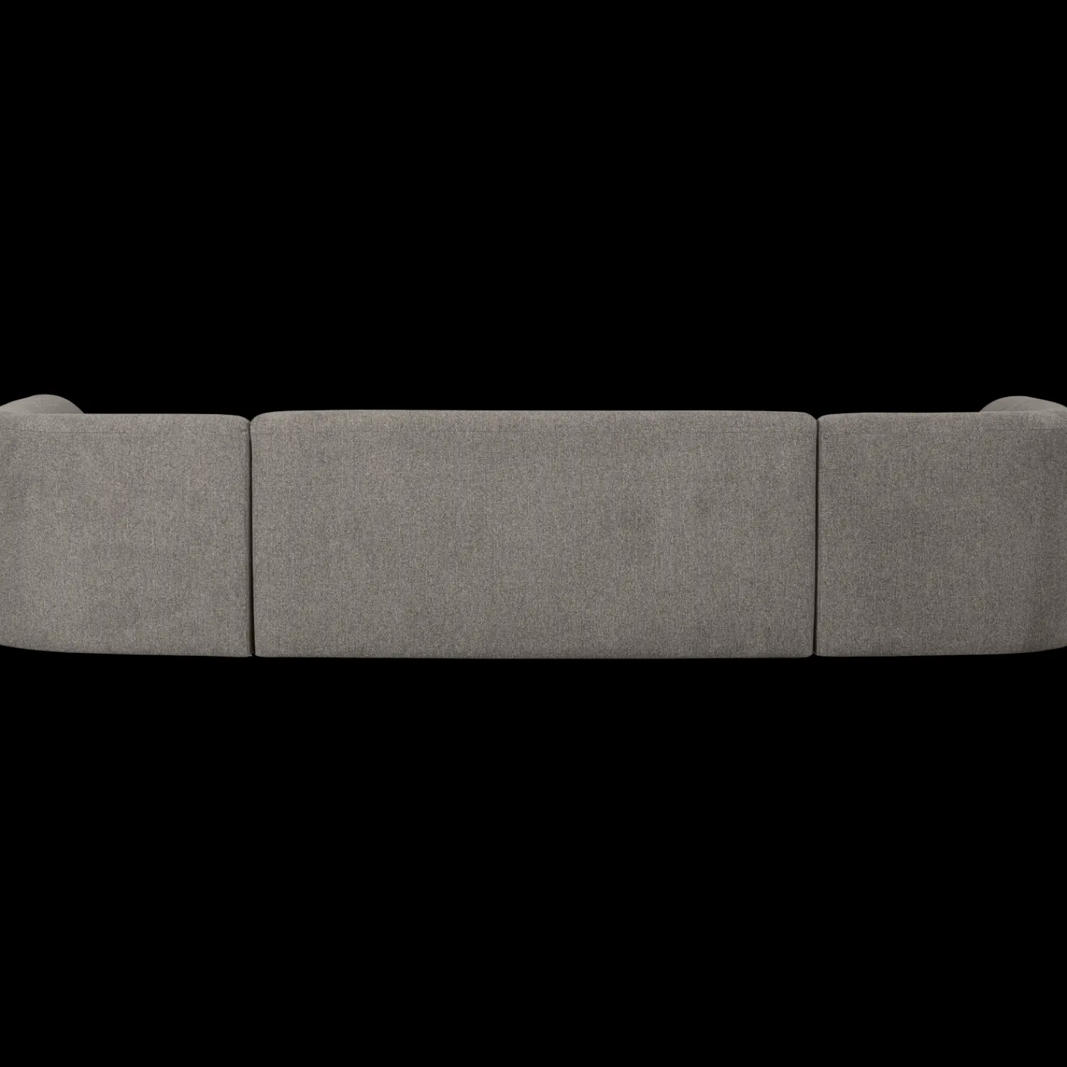 U-Banken-WOOOD Sloping U-bank Grey Melange
