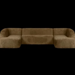 U-Banken-WOOOD Sloping Velvet U-bank Brass
