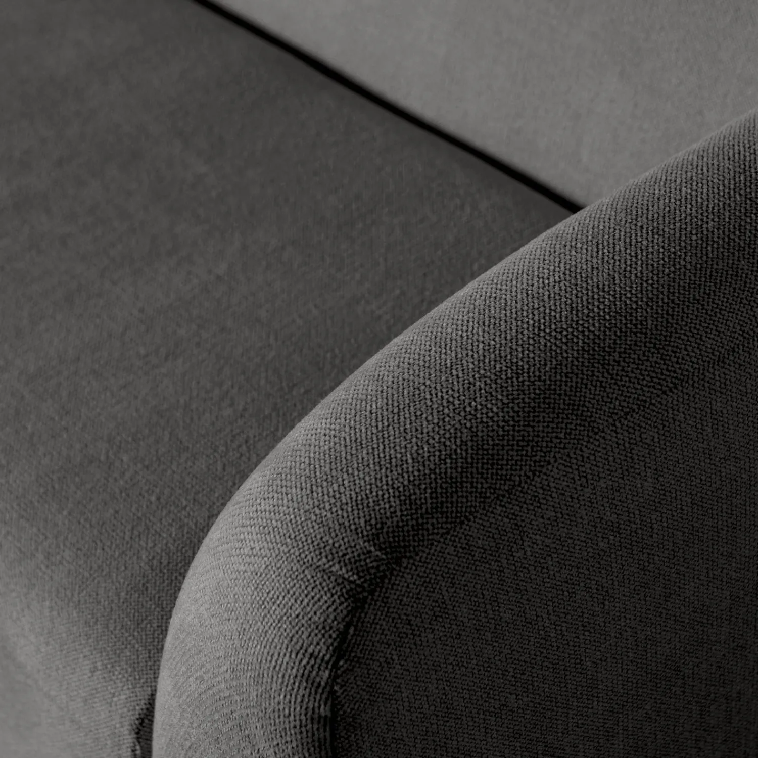 Zitbanken-WOOOD Sloping 3-Zitsbank Grey, Black Melange