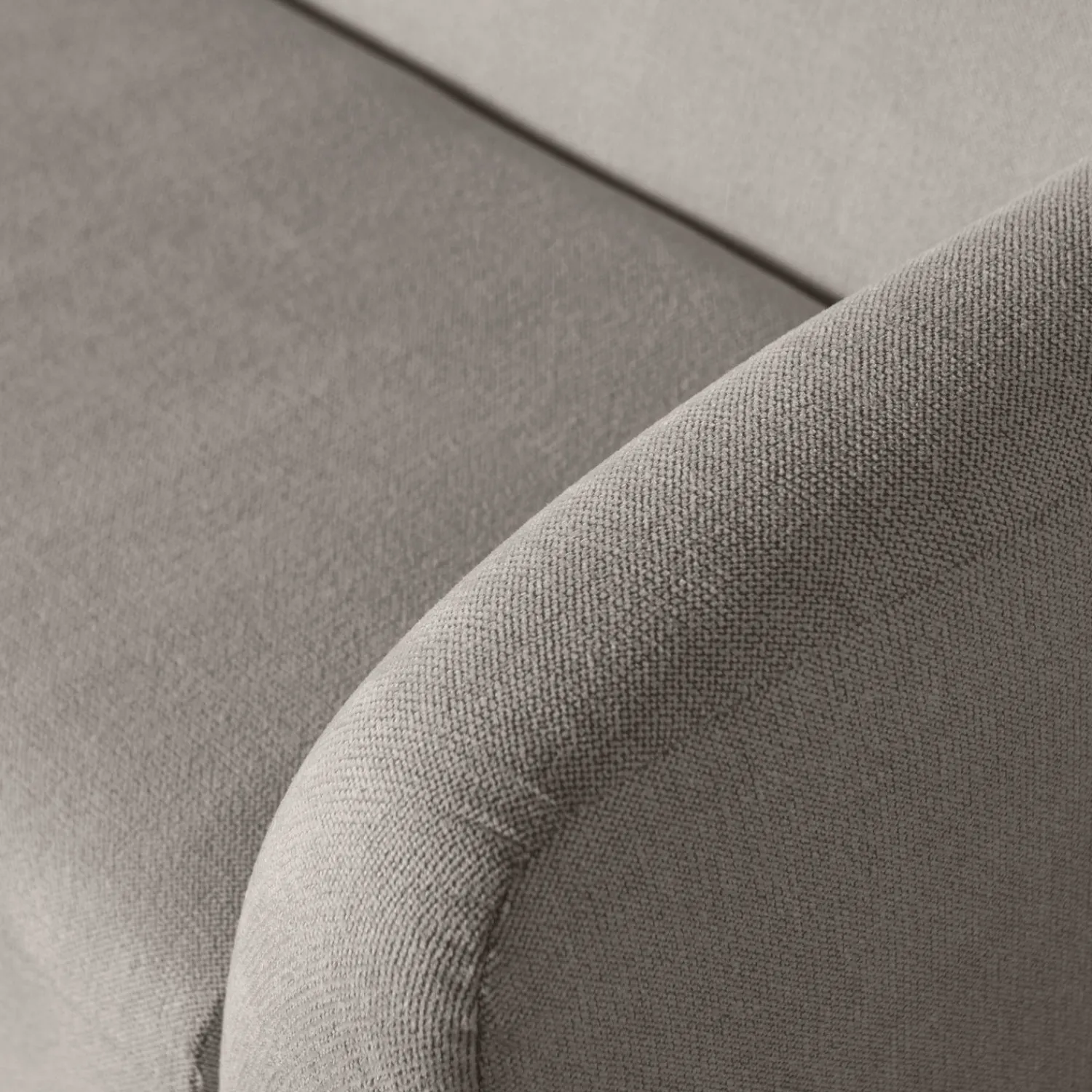 Zitbanken-WOOOD Sloping 3-Zitsbank Grey Melange