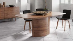 Houten Eettafels|Uitschuifbare Eettafels-Skovby SM117 Eettafel White Oil