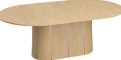 Uitschuifbare Eettafels-Skovby SM115 Eettafel Naturel
