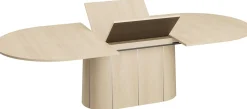 Uitschuifbare Eettafels-Skovby SM115 Eettafel Naturel