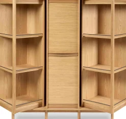 Opbergkasten|Opbergkasten-Skovby SM546 Highboard Naturel