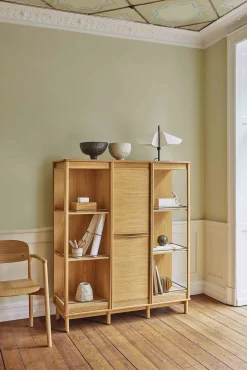 Opbergkasten|Opbergkasten-Skovby SM546 Highboard Naturel