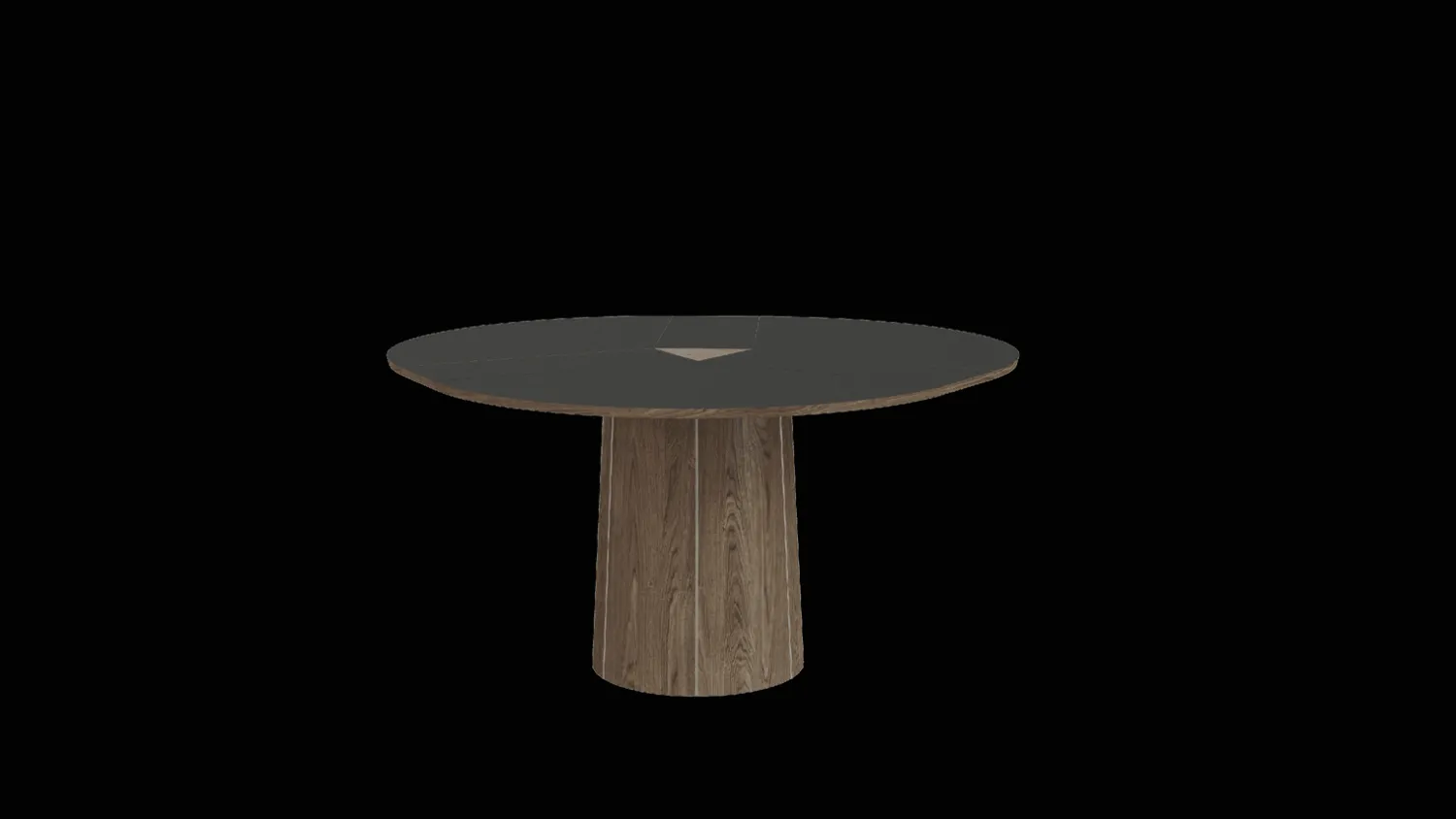 Houten Eettafels|Uitschuifbare Eettafels-Skovby SM33 Uitschuiftafel Zwart