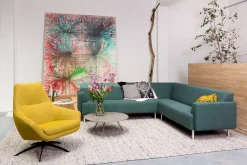 Draaifauteuils-Movani Smile Fauteuil Geel