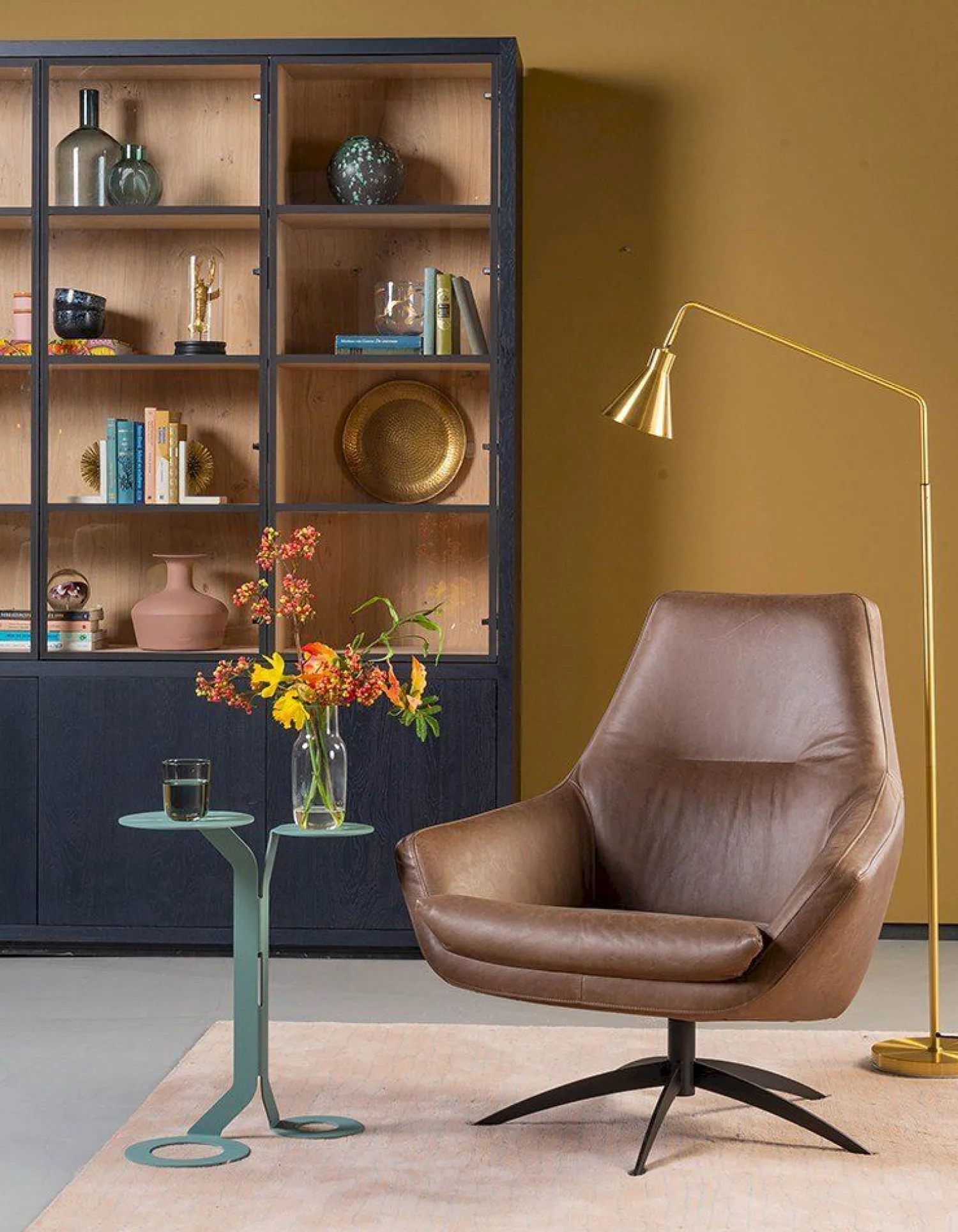 Draaifauteuils-Movani Smile Fauteuil Geel