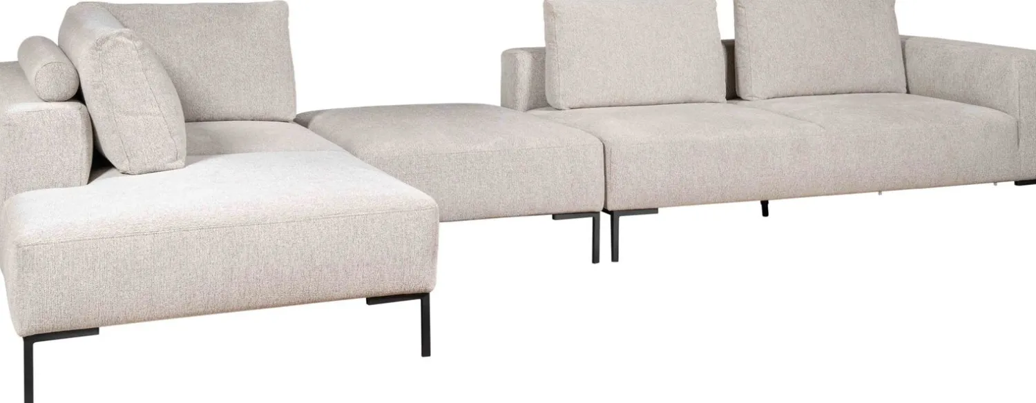 Hoekbanken-Eijerkamp Collectie Smooth Hoekbank Naturel