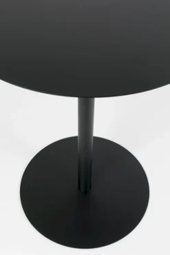 Ronde Bijzettafels-Zuiver Snow Bijzettafel Black