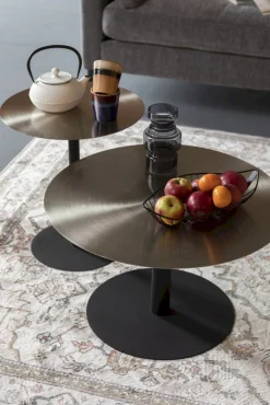 Ronde Salontafels-Zuiver Snow Brushed Salontafel Brushed Satin