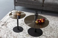Ronde Salontafels-Zuiver Snow Brushed Salontafel Brushed Satin