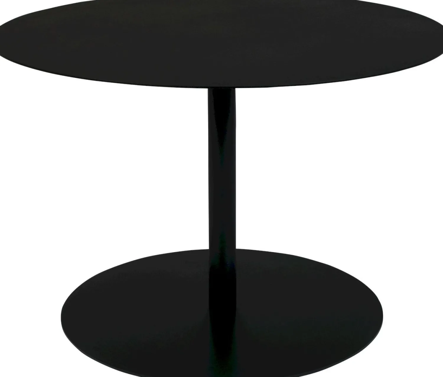 Ronde Bijzettafels-Zuiver Snow Round M Bijzettafel Black