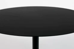 Ronde Bijzettafels-Zuiver Snow Round M Bijzettafel Black