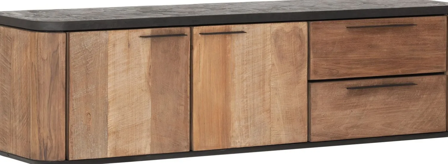 Tv-Meubels-DTP Home Soho Hangend Tv-meubel Bruin, Zwart