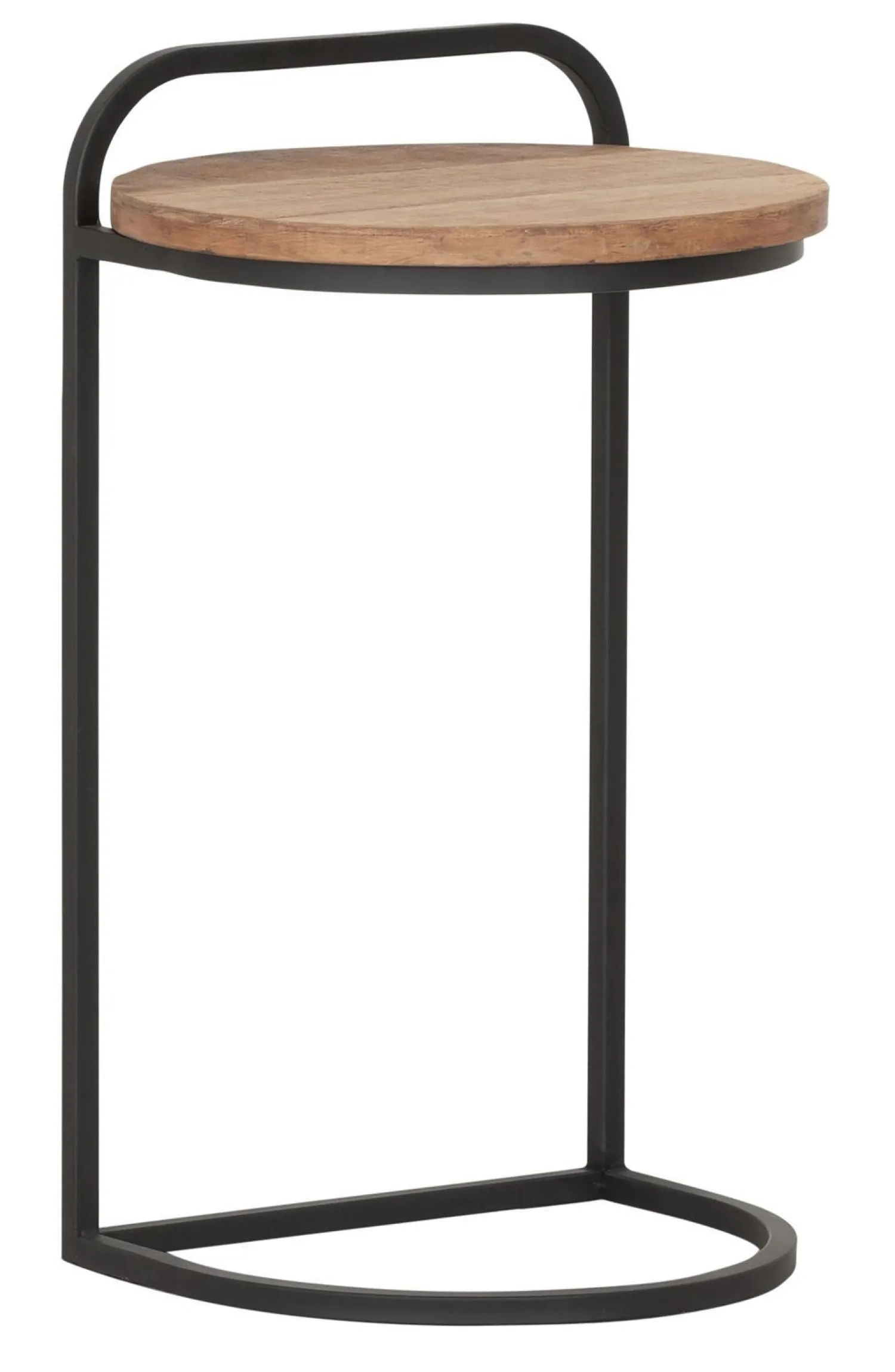 Industriële Bijzettafels|Ronde Bijzettafels-DTP Home Soho Laptoptafel Bruin, Zwart