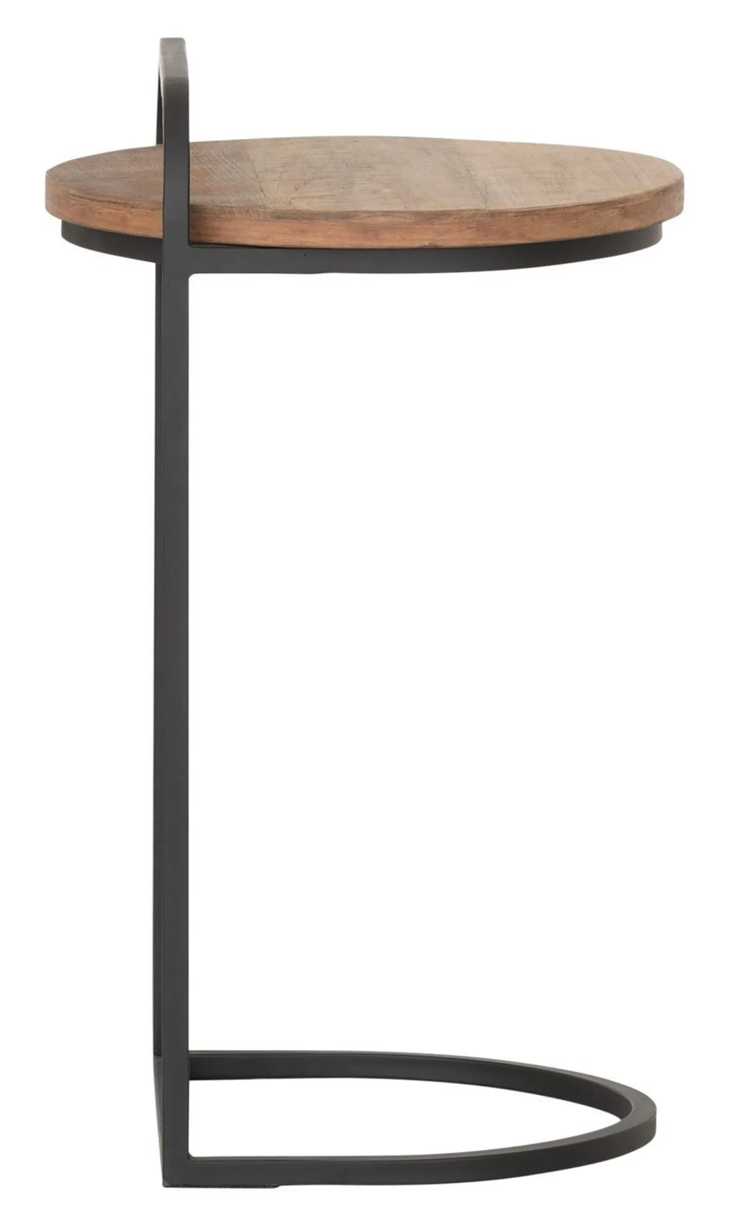 Industriële Bijzettafels|Ronde Bijzettafels-DTP Home Soho Laptoptafel Bruin, Zwart