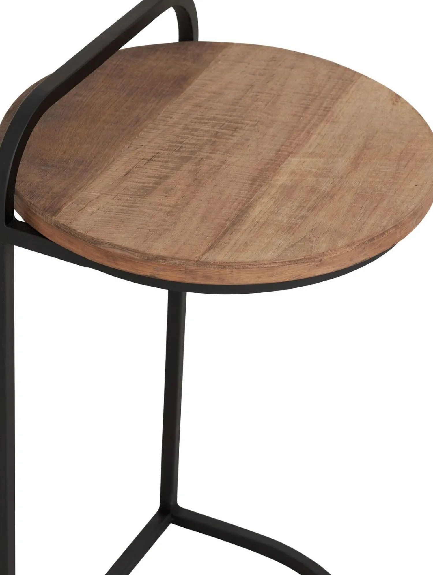 Industriële Bijzettafels|Ronde Bijzettafels-DTP Home Soho Laptoptafel Bruin, Zwart