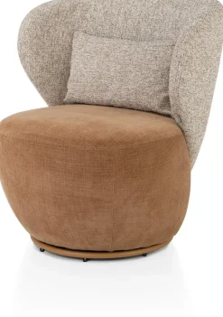Draaifauteuils-XOOON Solee Fauteuil Koper