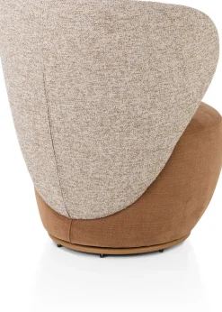 Draaifauteuils-XOOON Solee Fauteuil Koper