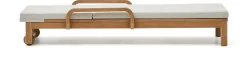 Tuinstoelen-Kave Home Sonsaura Outdoor Ligstoel Naturel, Grijs