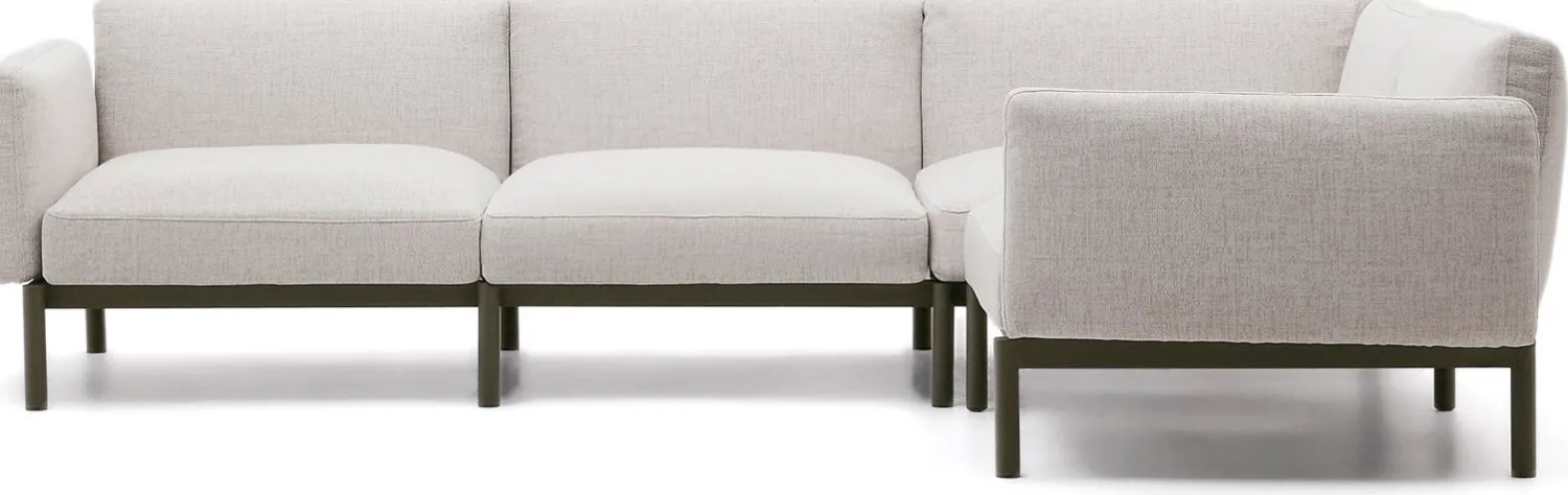 Loungesets-Kave Home Sorells Loungeset Beige, Groen