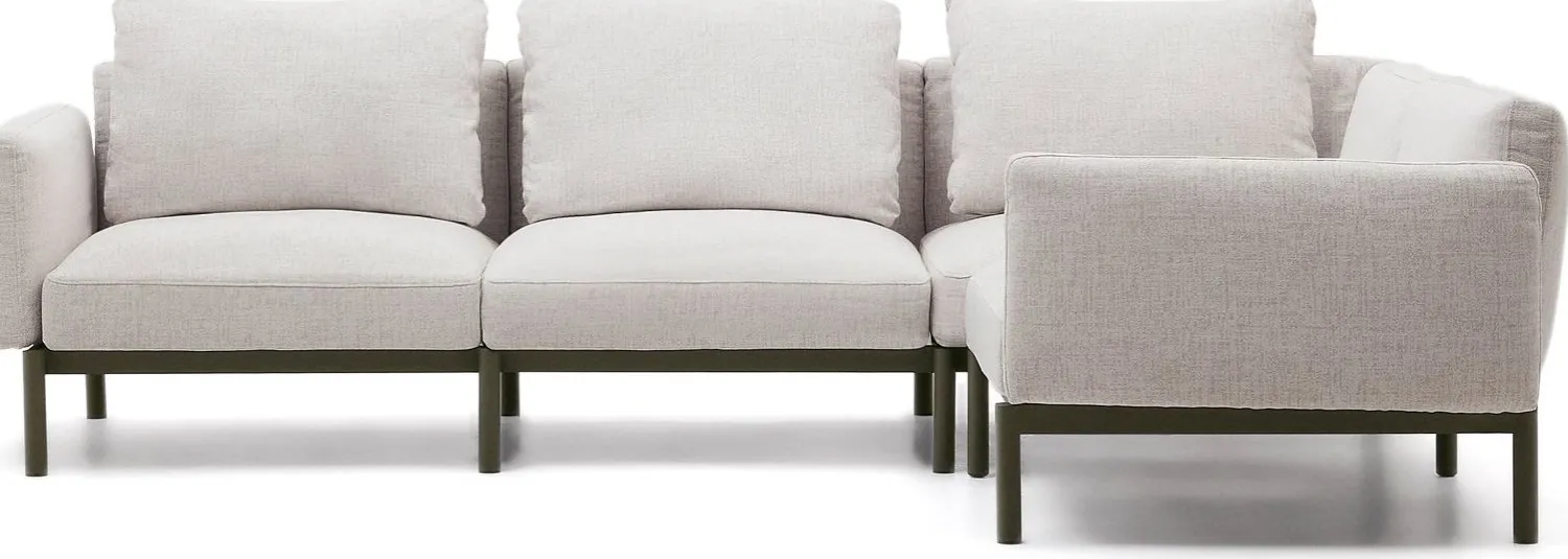 Loungesets-Kave Home Sorells Loungeset Beige, Groen
