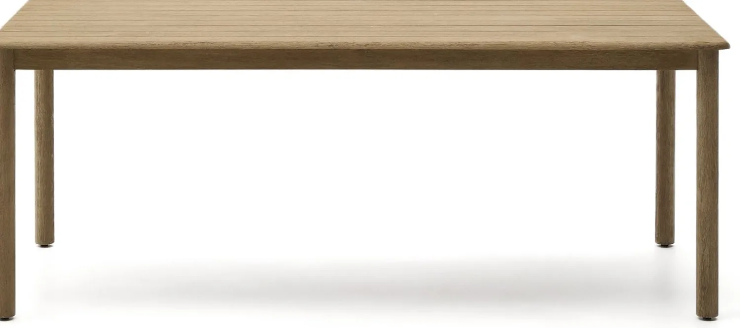 Tuintafels|Houten Eettafels-Kave Home Sori Outdoor Eettafel Naturel