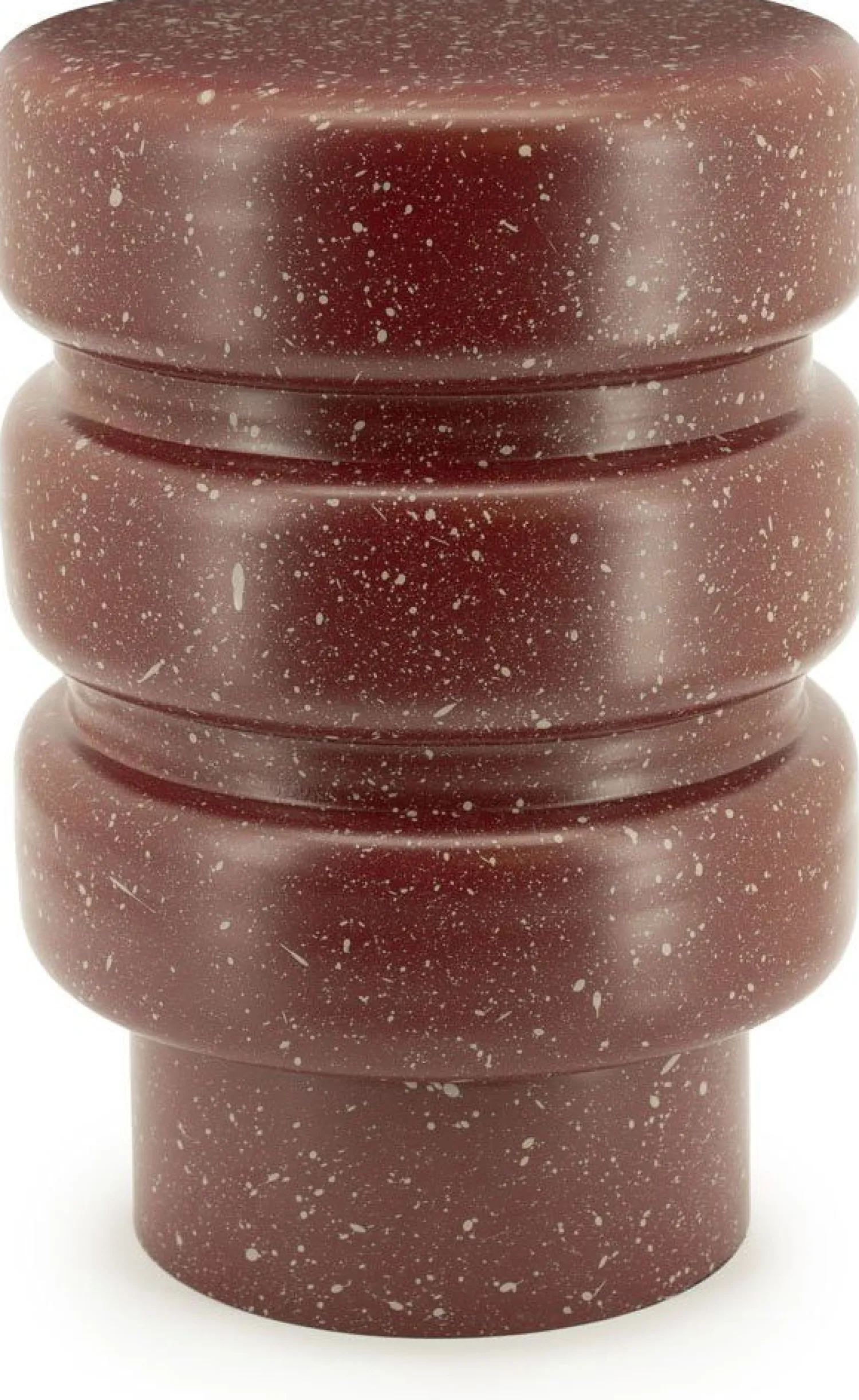 Ronde Bijzettafels-By Boo Spatter Bijzettafel Burgundy