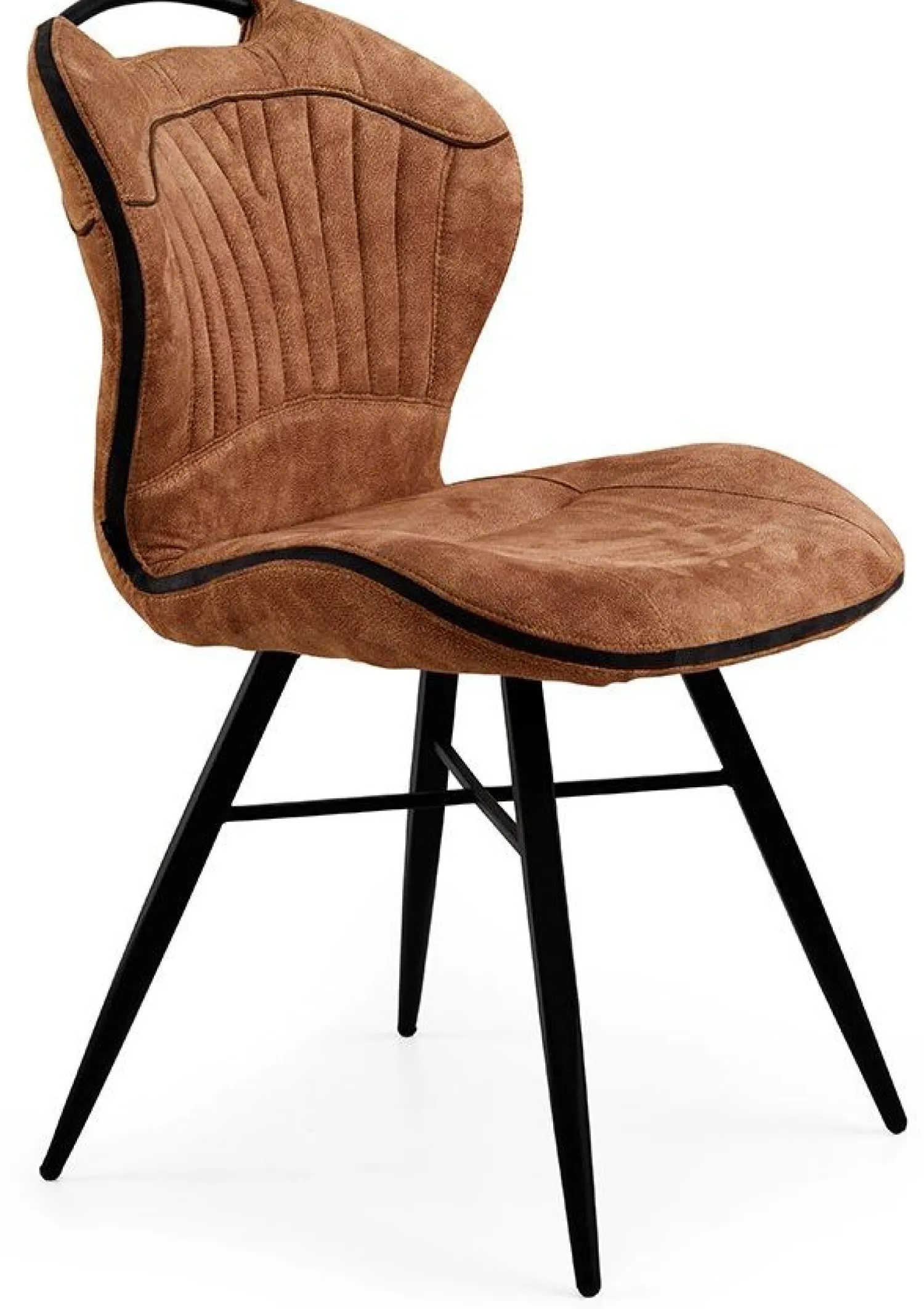 Eetkamerstoelen Zonder Armleuning-Feelings Wonen Splash Eetkamerstoel Cognac