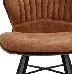 Eetkamerstoelen Zonder Armleuning-Feelings Wonen Splash Eetkamerstoel Cognac