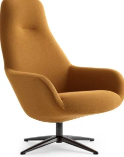 Design Fauteuils|Draaifauteuils-Pode Spot Two Fauteuil Red