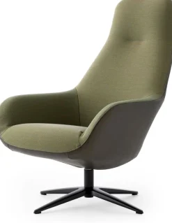 Design Fauteuils|Draaifauteuils-Pode Spot Two Fauteuil Red