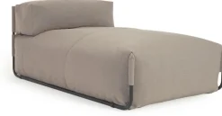 Tuinstoelen-Kave Home Square Outdoor Chaise Longue Groen