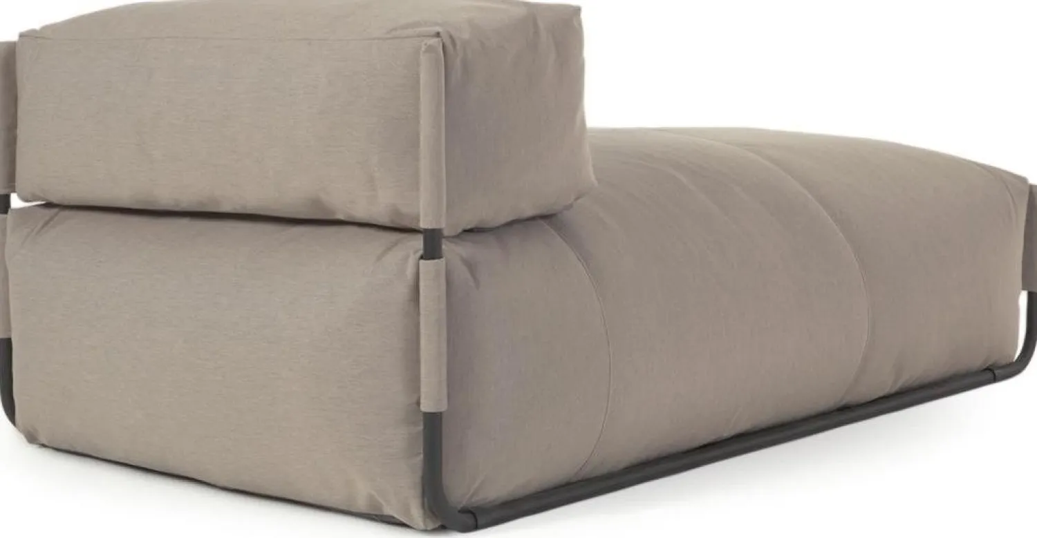 Tuinstoelen-Kave Home Square Outdoor Chaise Longue Groen