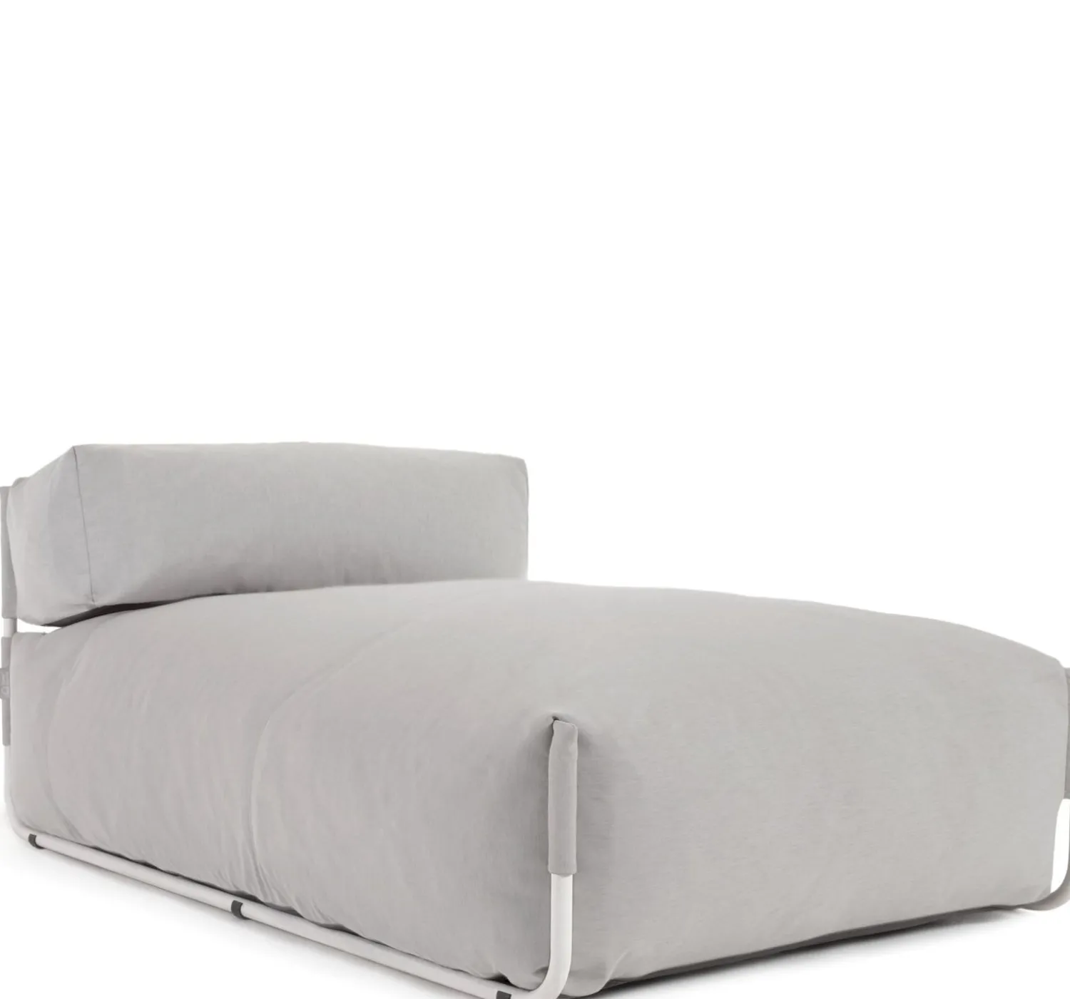 Tuinstoelen-Kave Home Square Outdoor Chaise Longue Grijs