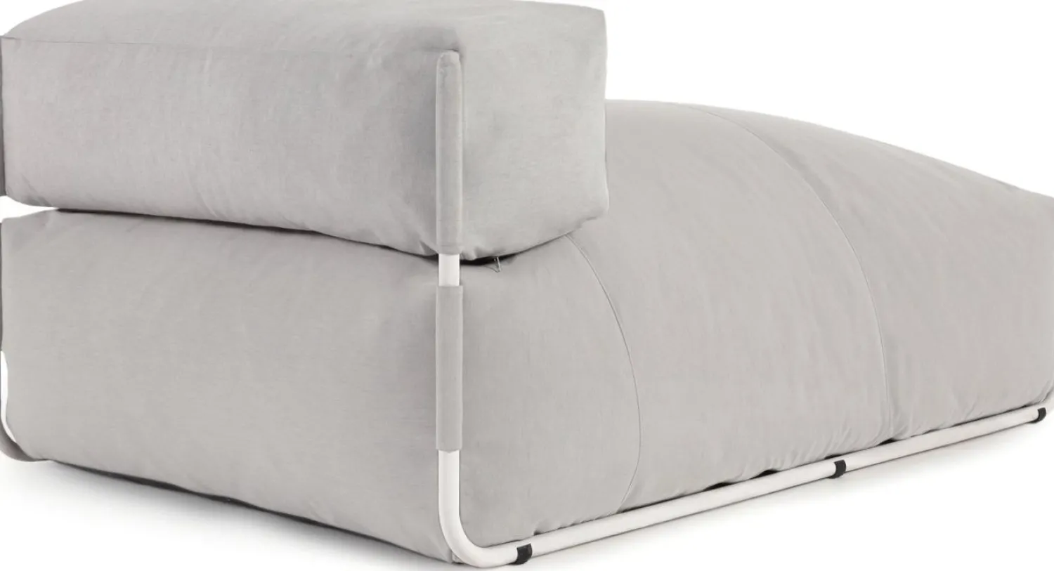 Tuinstoelen-Kave Home Square Outdoor Chaise Longue Grijs