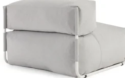Tuinstoelen-Kave Home Square Outdoor Lounge Fauteuil Grijs