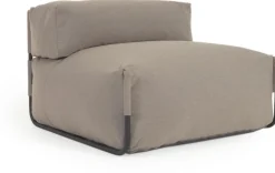 Tuinstoelen-Kave Home Square Outdoor Lounge Fauteuil Groen